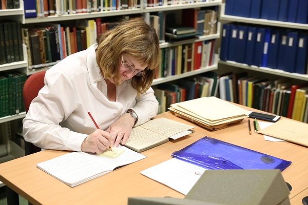 Researcher at work